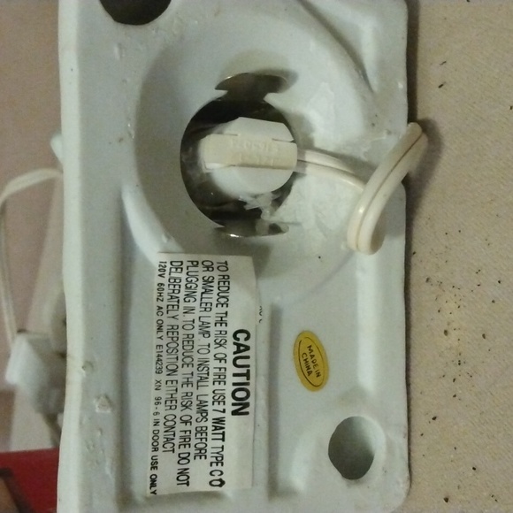 Handpainted XMas Night Light 4" with original box - Picture 5 of 6